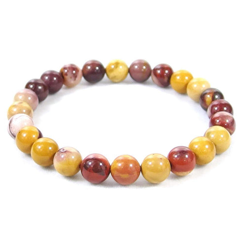 Mookaite Jasper Beaded Crystal Bracelet